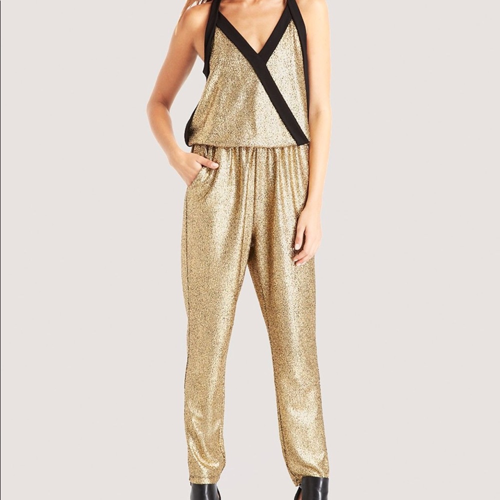 Gold Kenneth Cole Jumpsuit XL